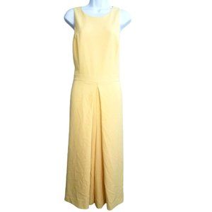 SOLD-White House Black Market Culotte Jumpsuit Wide-Leg Yellow Size 4